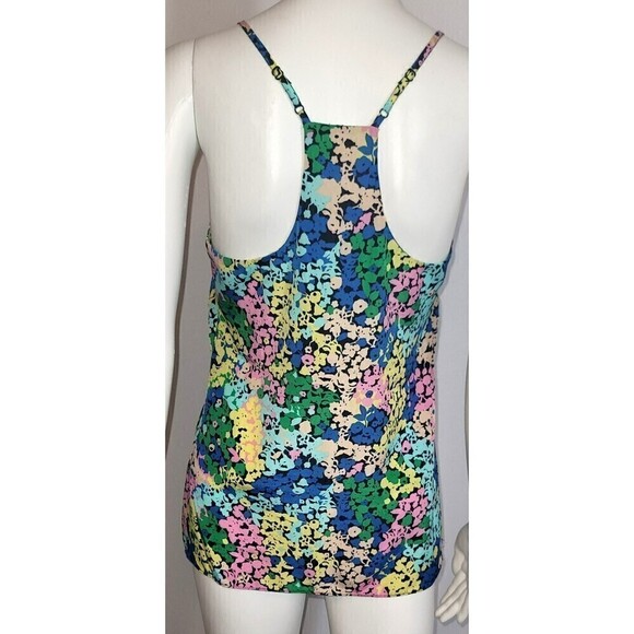 J. Crew Floral Racer Back Top - Size 2 - Picture 4 of 9